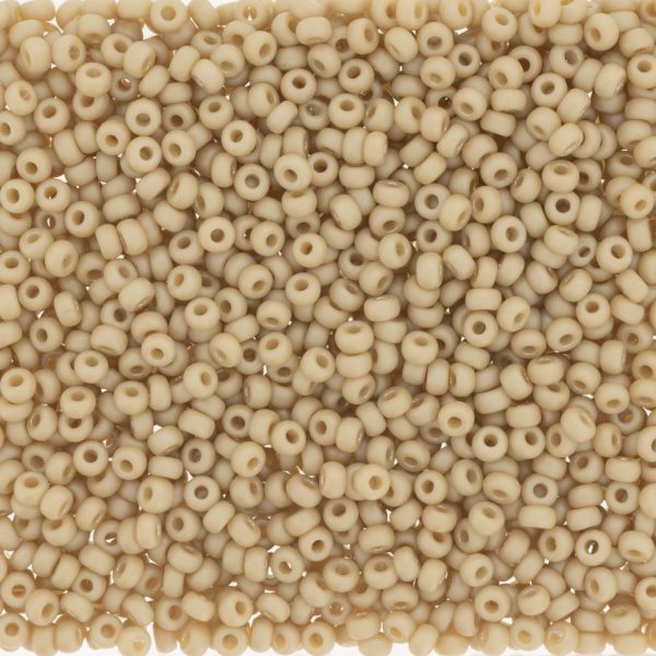 MIYUKI #11 Seed Bead - 11-4691 Frost Opaque Glazed Rainbow Ivory - 10 gms