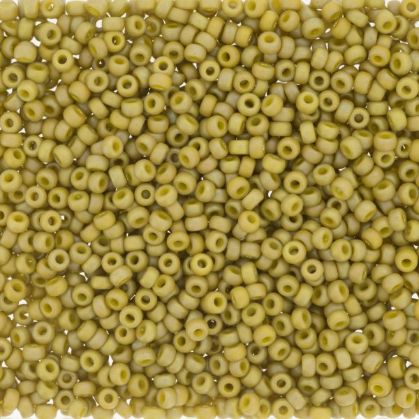 MIYUKI #11 Seed Bead - 11-4693 Frost Opaque Glazed Rainbow Pistachio - 10 gms