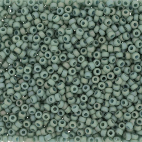 MIYUKI #11 Seed Bead - 11-4701 Frost Opaque Glazed Rainbow Celadon - 10 gms