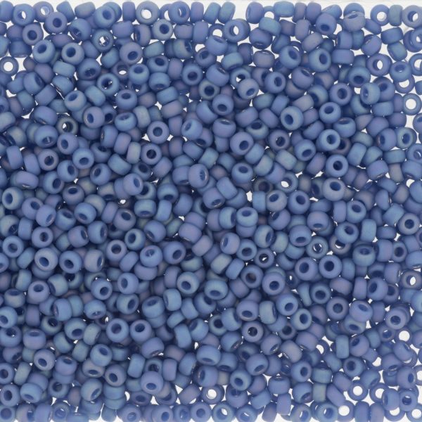 MIYUKI #11 Seed Bead - 11-4704 Frost Opaque Glazed Rainbow Soft Blue - 10 gms