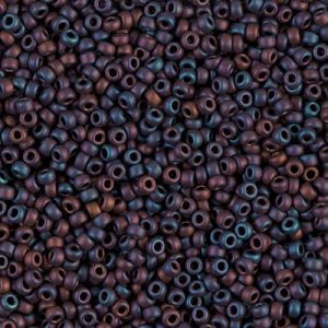 MIYUKI #11 Seed Bead - 11-2016 Matte Metallic Brown Iris - 10 gms