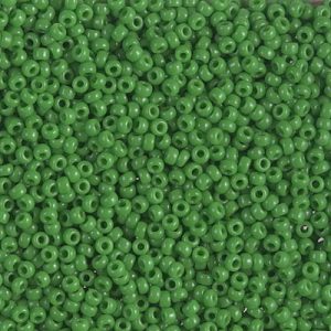 MIYUKI #11 Seeds - 411 - Opaque Jade Green - 10 gms