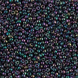 MIYUKI #11 Seed Bead - 11-455D - Metallic Purple Green Iris - 10 gms