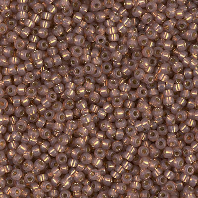 MIYUKI #11 Seed Bead - 11-641 Dyed Rose Bronze Silver Lined Alabaster - 10 gms