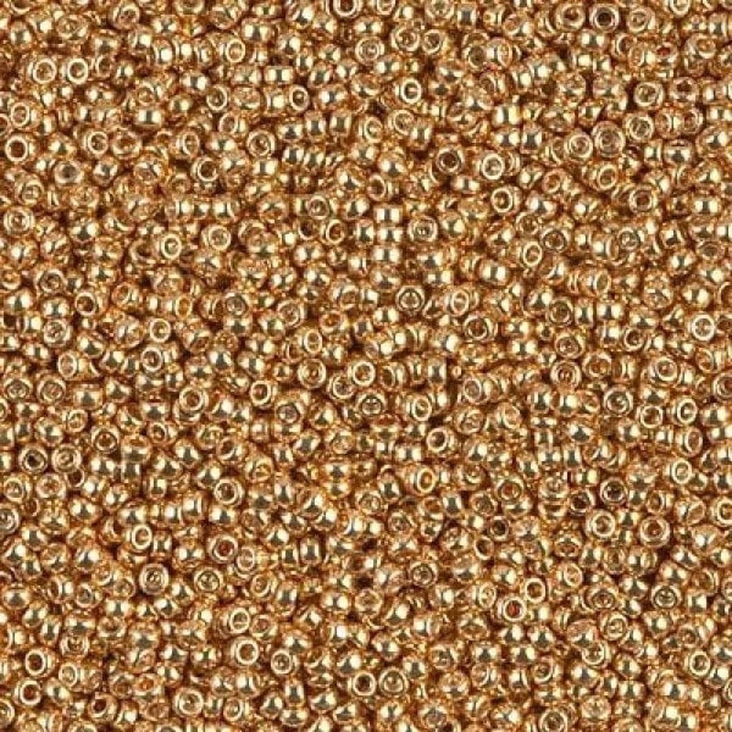 MIYUKI #15 Seed Bead - 15-1054 - Galvanized Dark Gold - 10 gms