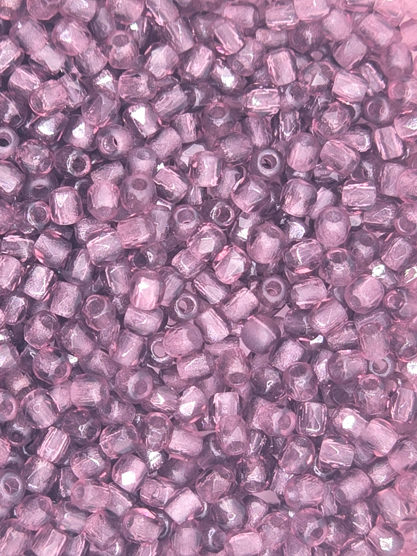 True 2 - 2mm Fire Polished Faceted Rounds - Light Amethyst - 100 pcs