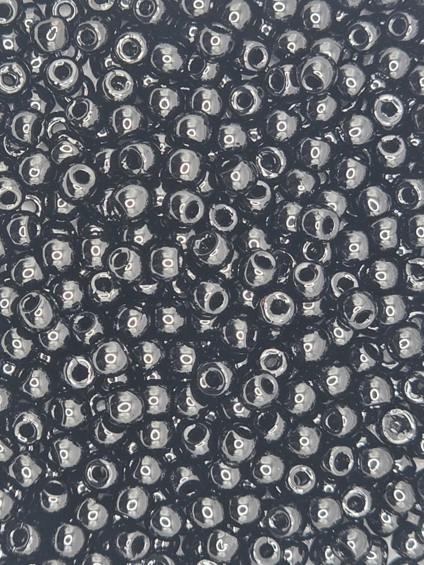 True 2 - 2mm Fire Polished Round Druks - Jet - 100 pcs