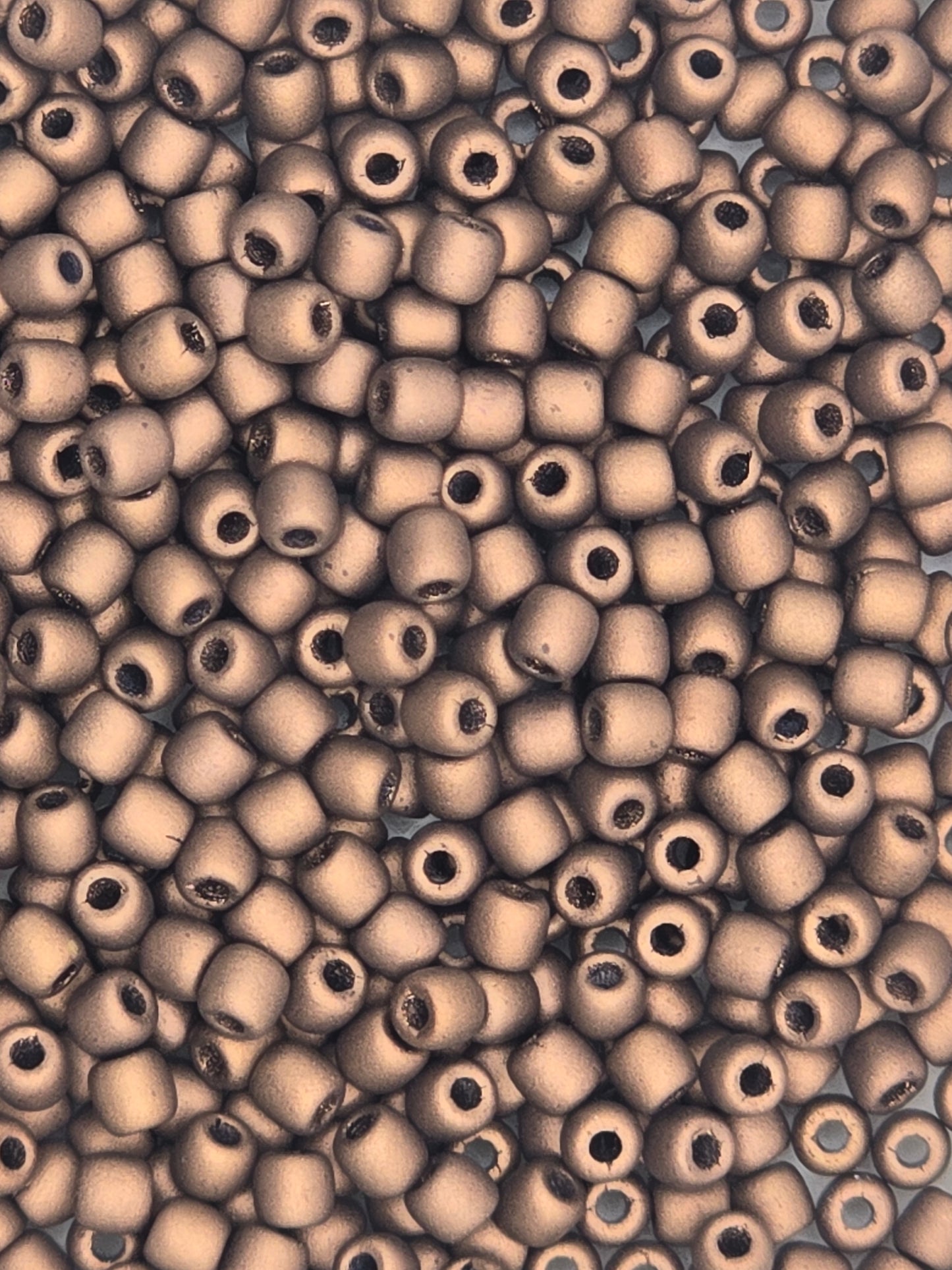 True 2 - 2mm Fire Polished Round Druks - Jet Matte Bronze - 100 pcs