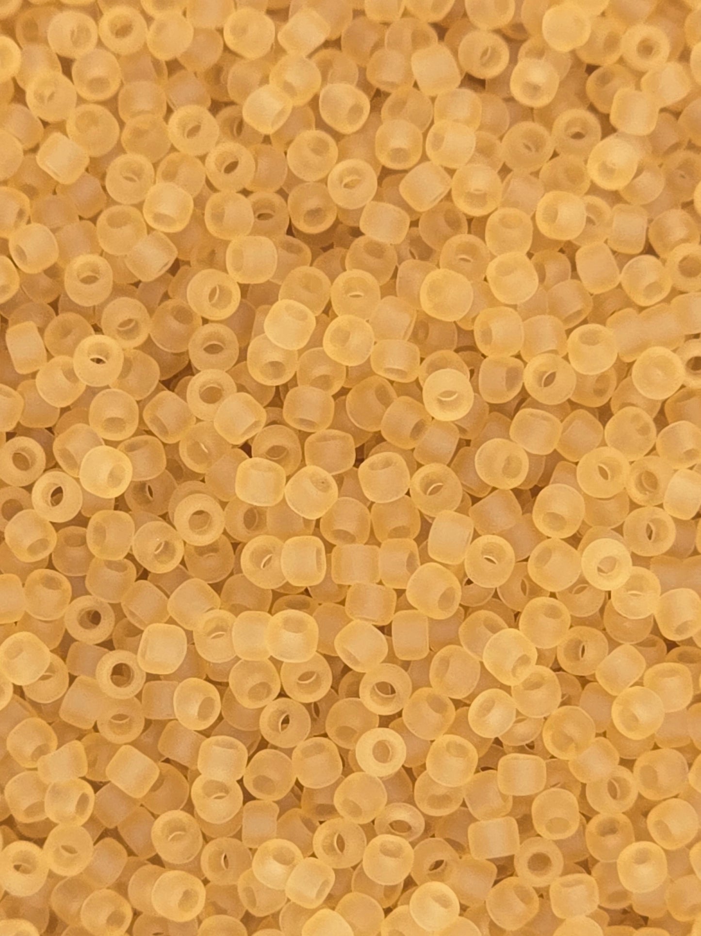 TOHO #15 Seeds - 2F - Transparent Frosted Light Topaz - 5 gms