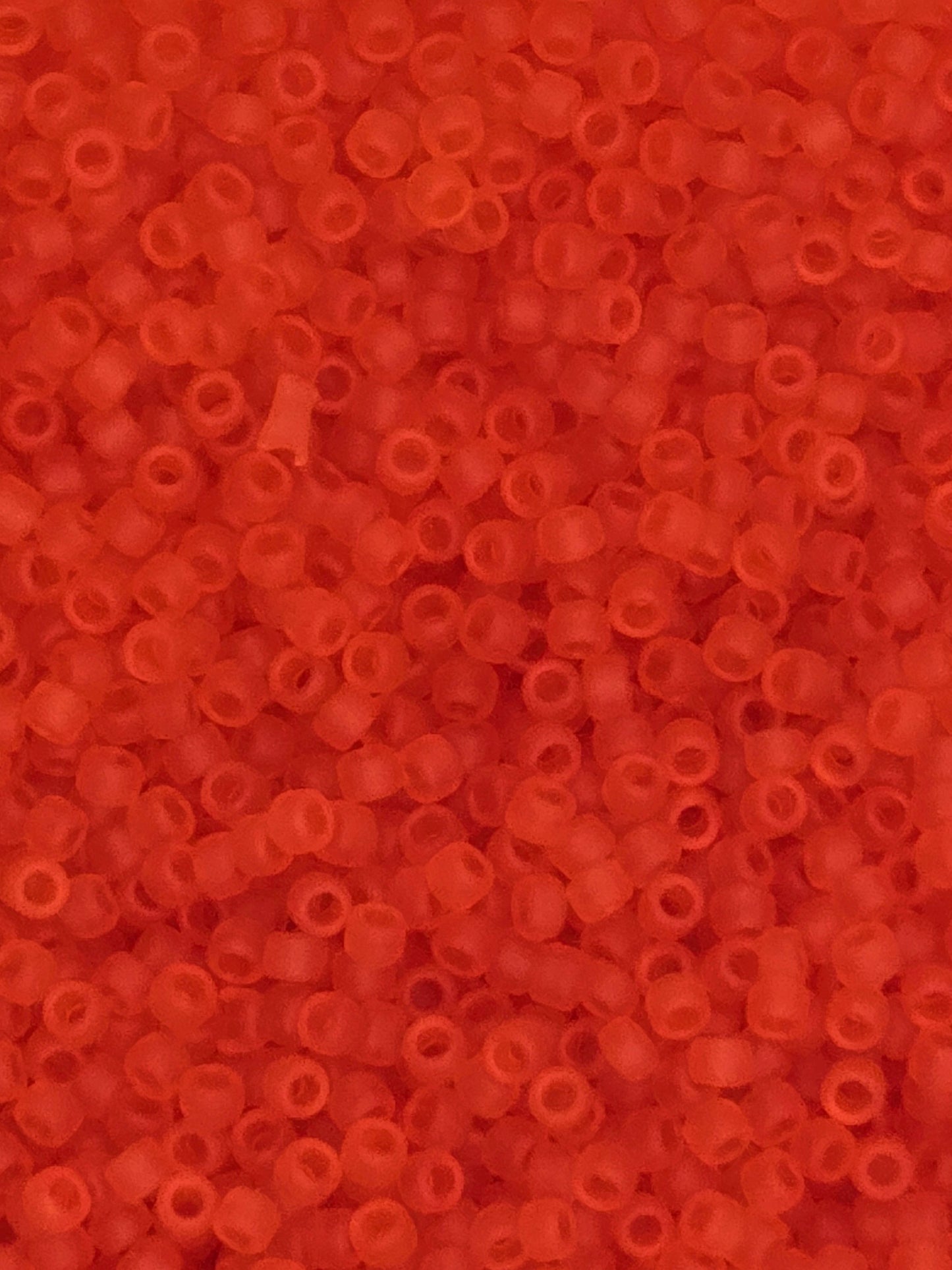 TOHO #15 Seeds - 5F - Transparent Frosted Light Siam Ruby - 5 gms