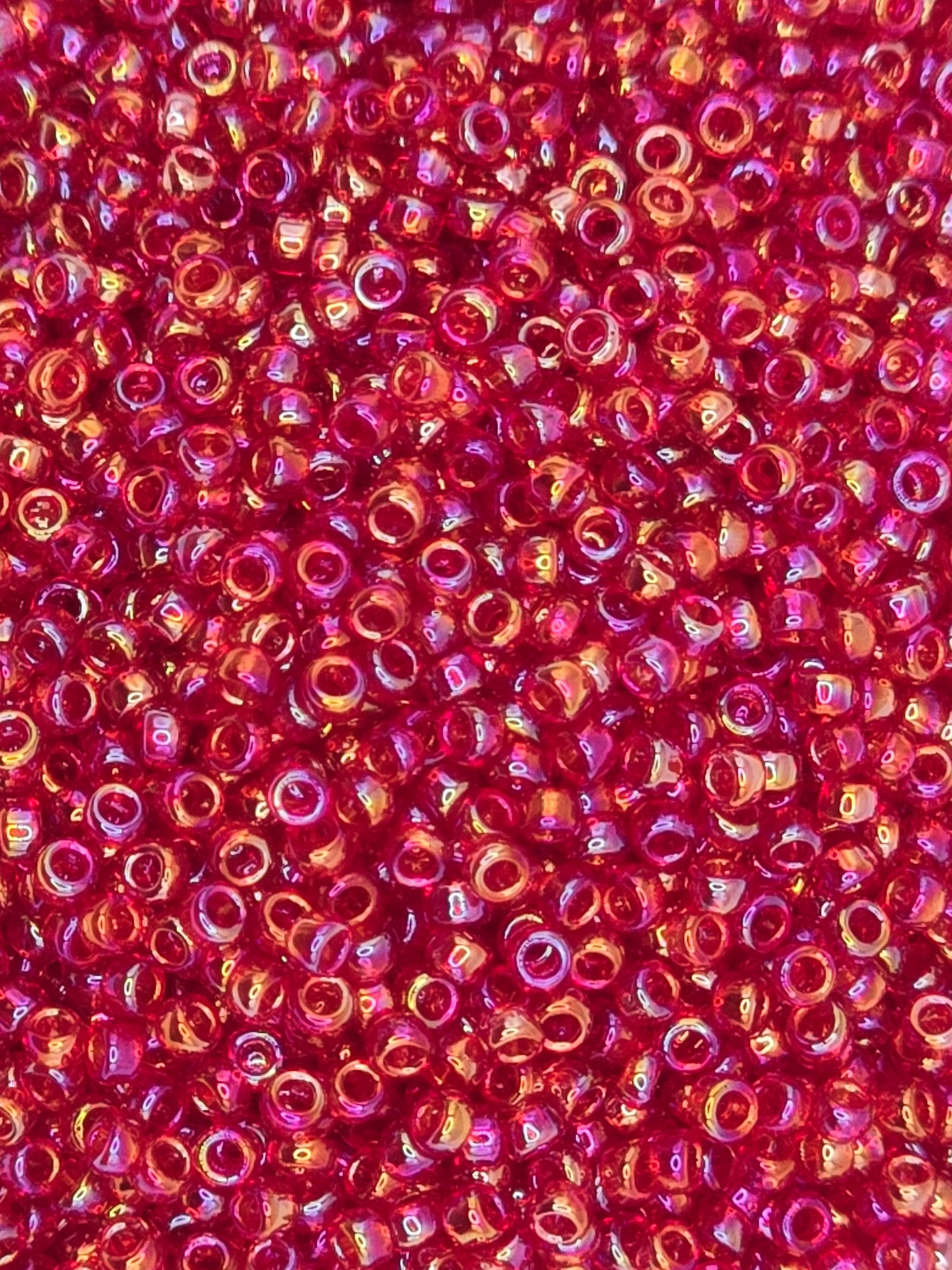 TOHO #15 Seeds - 165C - Transparent Rainbow Ruby - 5 gms