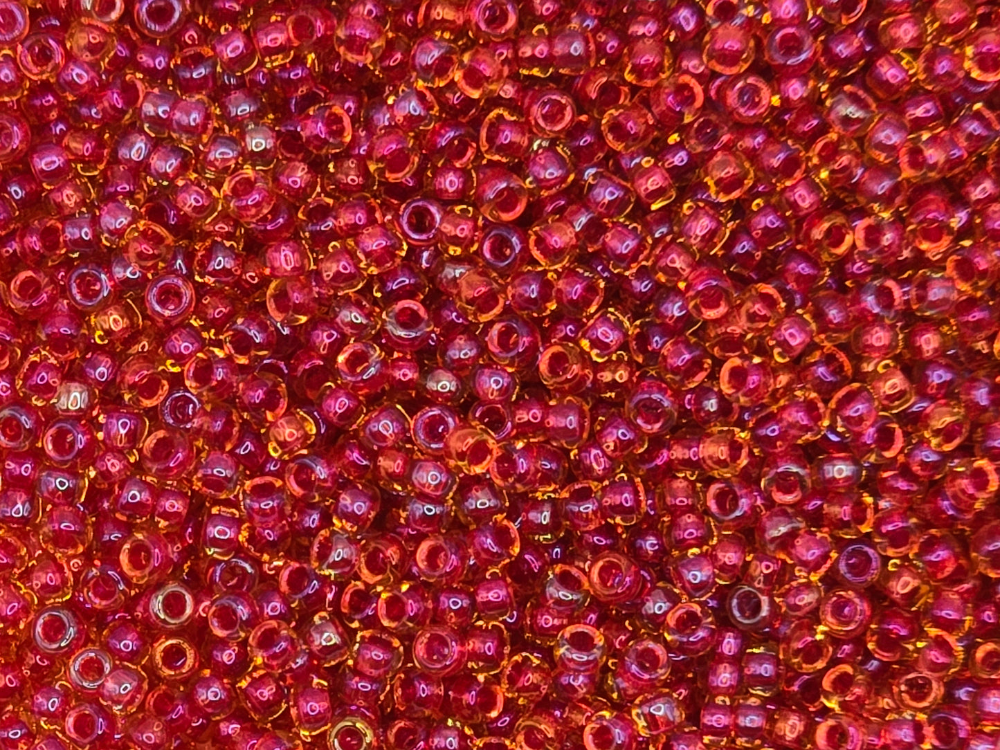 TOHO #15 Seeds - 241 - Inside Colour Rainbow Light Topaz/Mauve - 5 gms