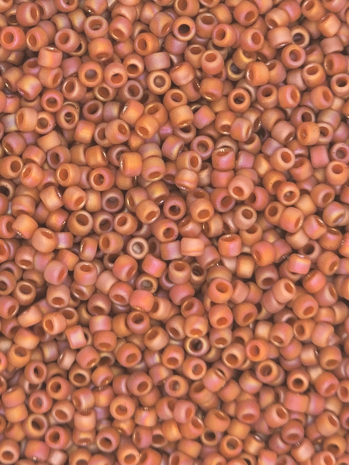 TOHO #15 Seeds - 2641F - Semi Glazed Rainbow Orange - 5 gms