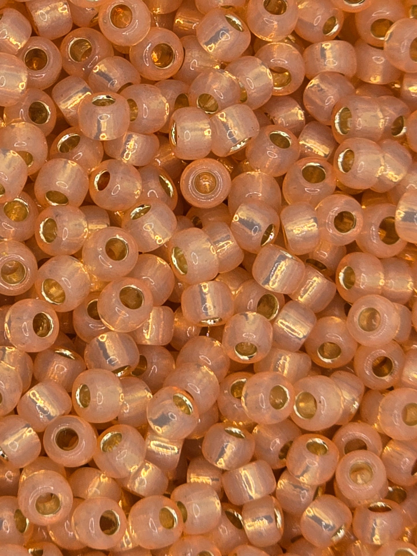 TOHO #8 Seeds - 2111 - Silver Lined Milky Peach - 10 gms