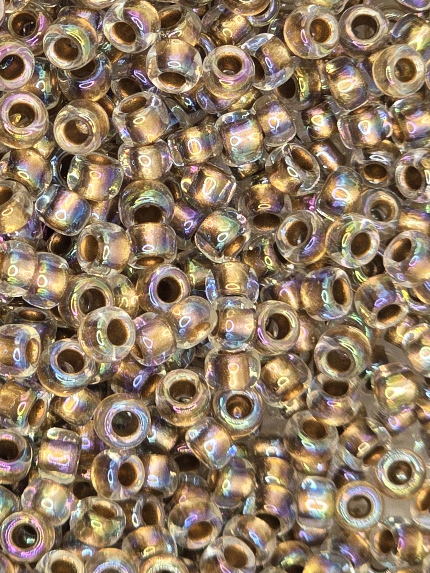 TOHO #8 Seeds - 994 - Gold Lined Crystal Rainbow - 10 gms