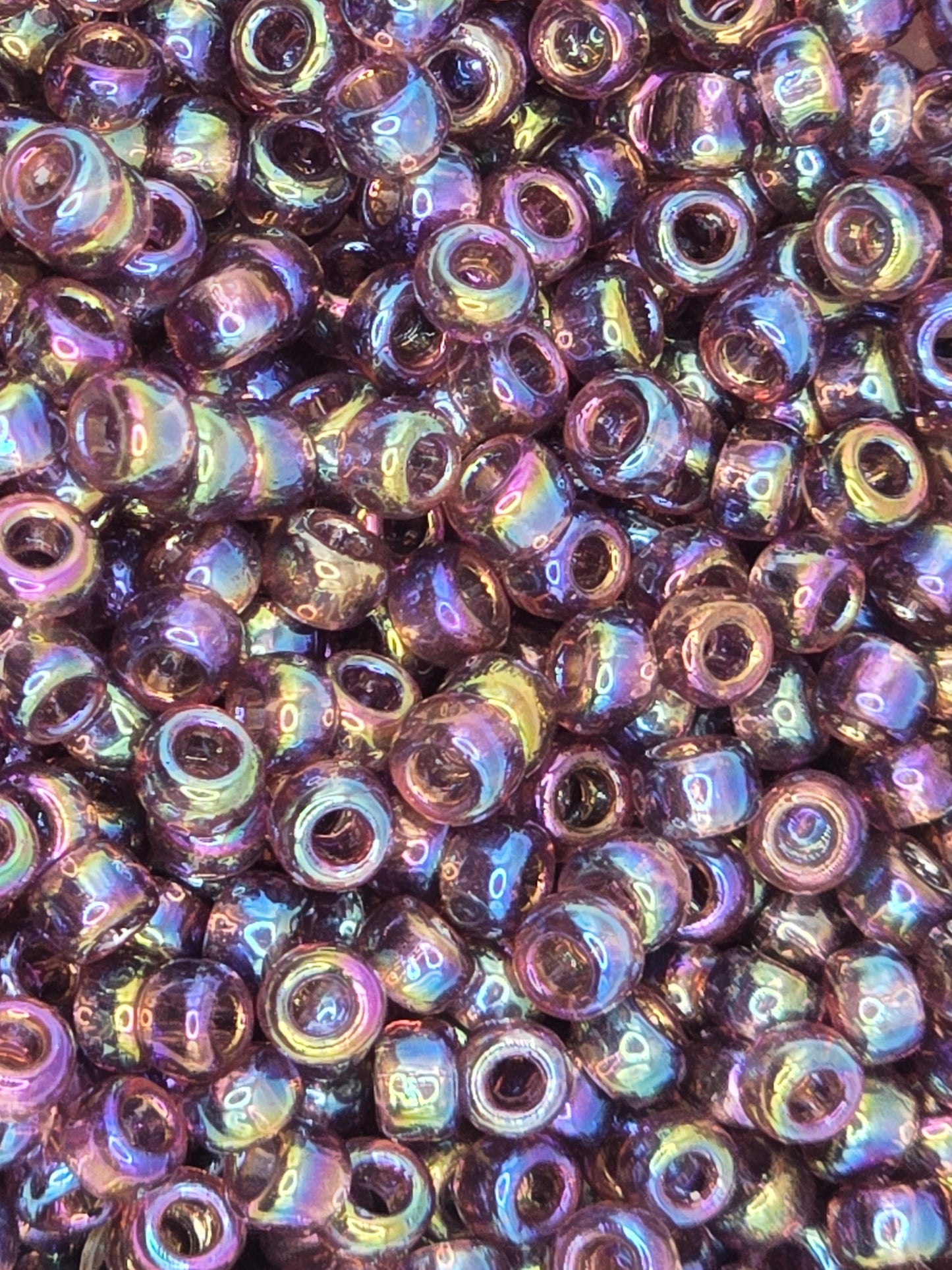 TOHO #8 Seeds - 166B - Transparent Rainbow Medium Amethyst - 10 gms