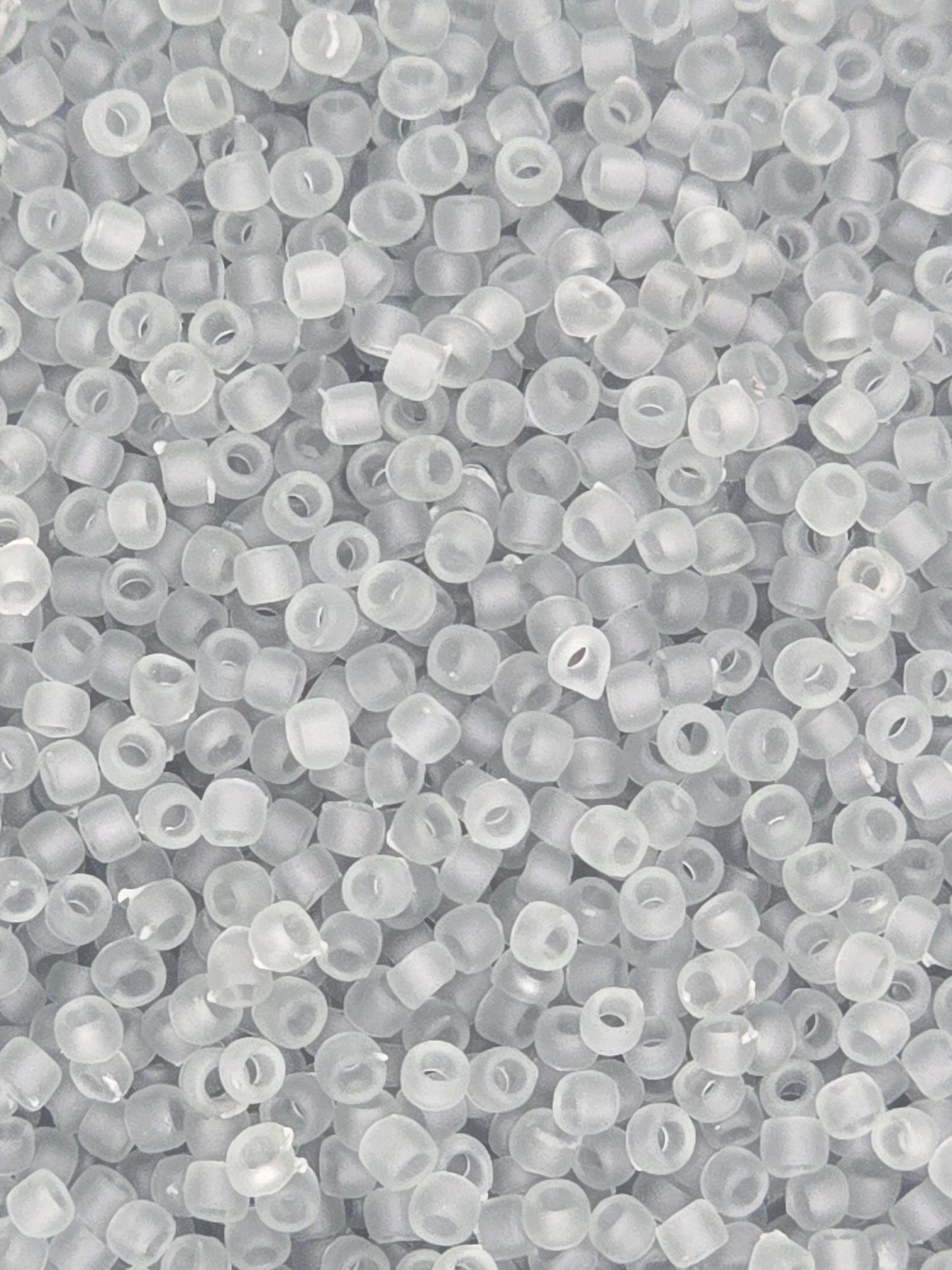TOHO #15 Seeds - 9F - Transparent Frosted Light Grey - 5 gms