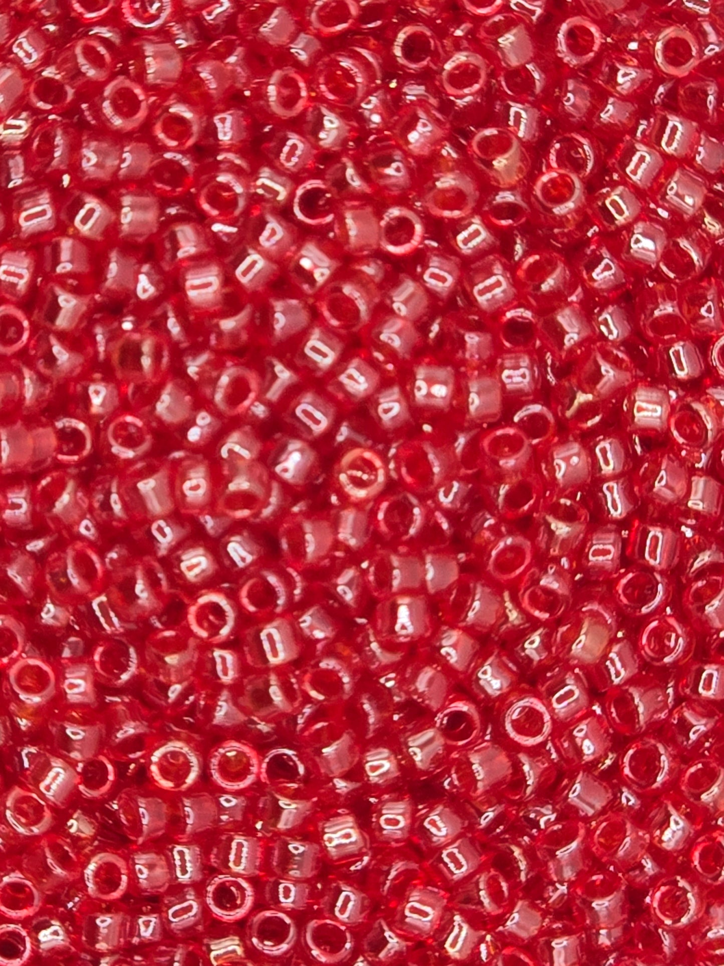 TOHO #15 Seeds - 109B - Transparent Luster Siam Ruby - 5 gms