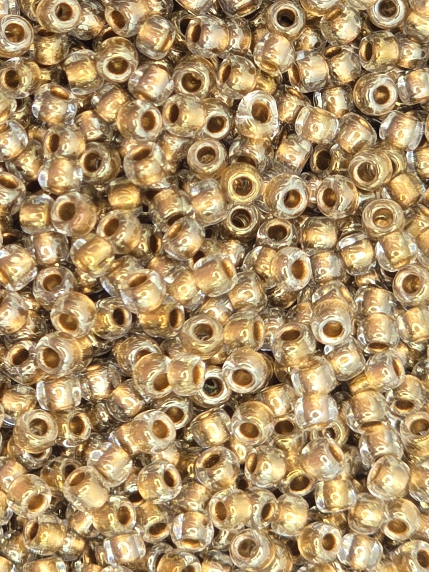 TOHO #11 Seeds - 989 - Gold Lined Crystal - 10 gms