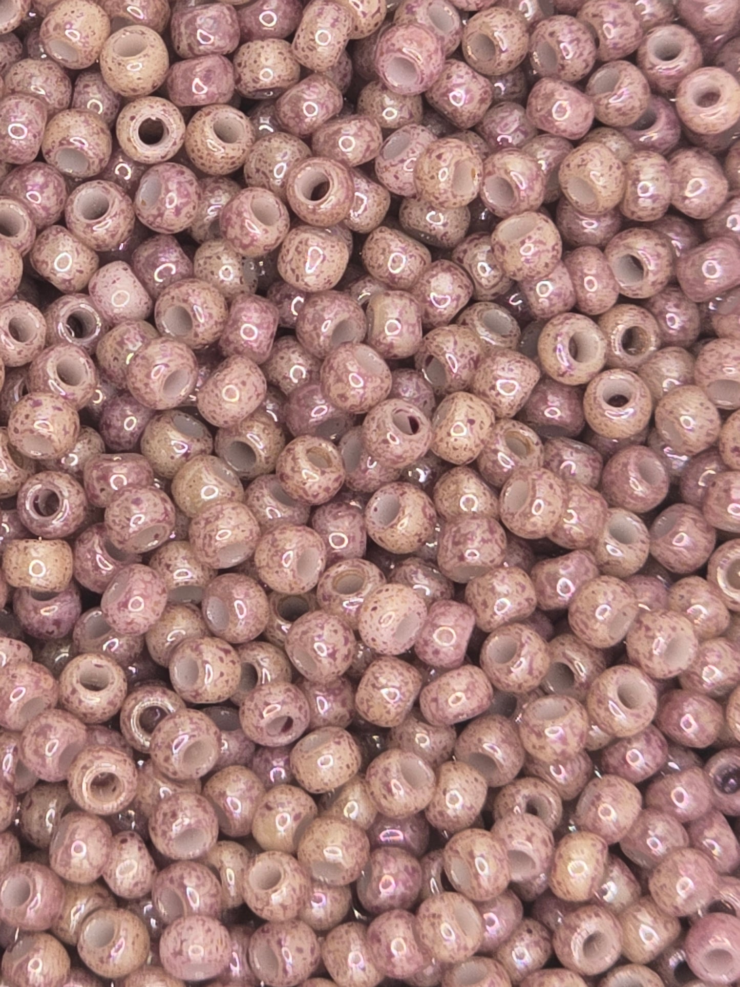TOHO #11 Seeds - 1203 - Marbled Opaque Pink/Amethyst - 10 gms