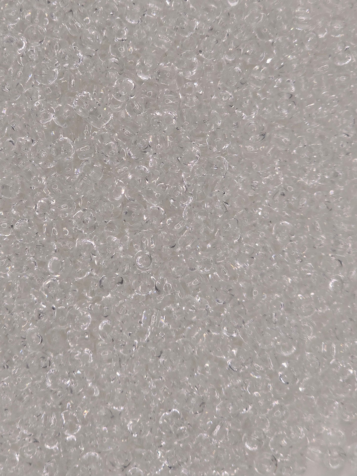 Czech #8 Seeds - Transparent Clear - 10 grams