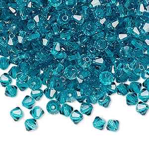 PRECIOSA 3mm Bicones - Blue Zircon - 144 pcs ( 1 gross)