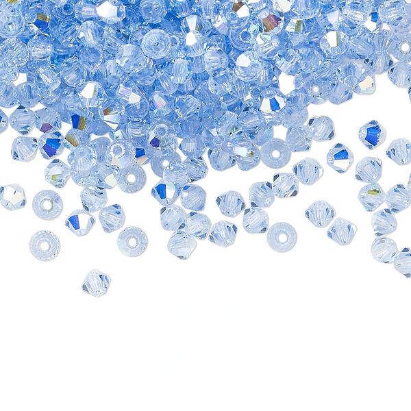 PRECIOSA 3mm Bicones - Light Sapphire AB - 144 pcs ( 1 gross)