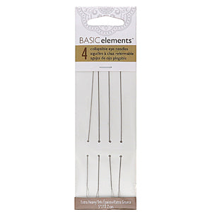 Basic Elements - Collapsible Eye Needles - Pack 4 - Extra Heavy - 12.7cm