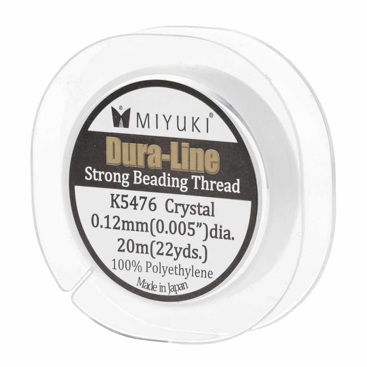 MIYUKI Strong Beading Cord - 20m - 0.12mm - Crystal