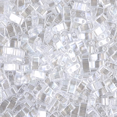 MIYUKI Half Tila Bead - HTL 160 - Crystal Luster - 10 gms