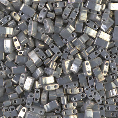 MIYUKI Half Tila Bead - HTL 1865 - Galvanized Grey Luster - 10 gms