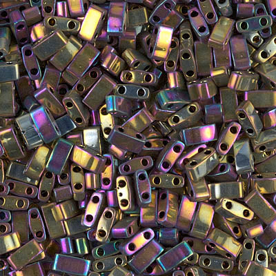 MIYUKI Half Tila Bead - HTL 188 - Metallic Purple Gold Iris - 10 gms
