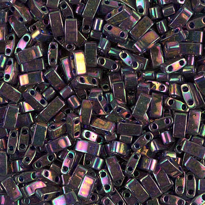 MIYUKI Half Tila Bead - HTL 1893 - Plum Gold Luster - 10 gms