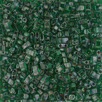 MIYUKI Half Tila Bead - HTL 4507 - Picasso Green Transparent - 10 gms
