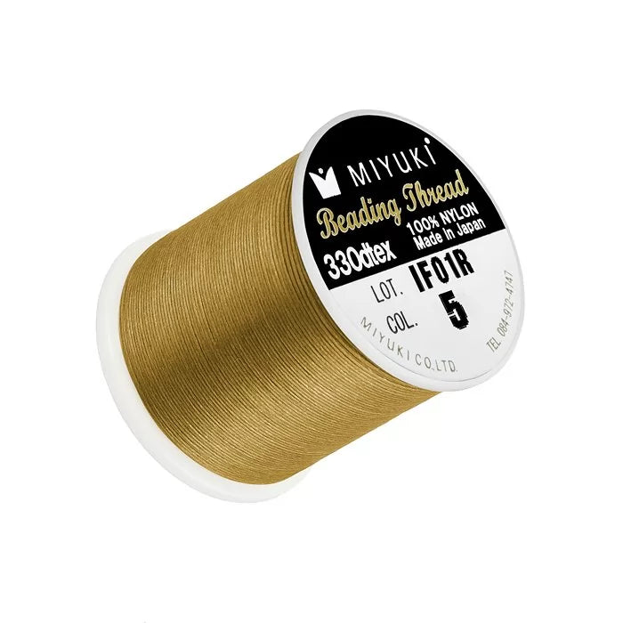 MIYUKI Nylon Beading Thread # 5 - Gold