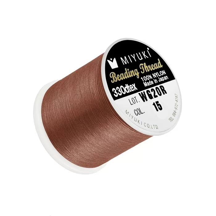 MIYUKI Nylon Beading Thread # 15 - Nutmeg