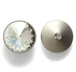 Swarovski 1811 Shank Buttons - Silver Shade