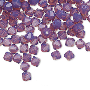 PRECIOSA 4mm Bicones - Amethyst Opal - 144 pcs ( 1 gross)