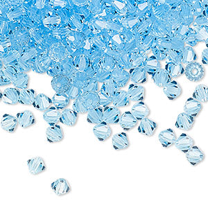 PRECIOSA 4mm Bicones - Aquamarine - 144 pcs ( 1 gross)