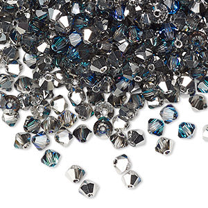 PRECIOSA 4mm Bicones - Bermuda Blue - 144 pcs ( 1 gross)