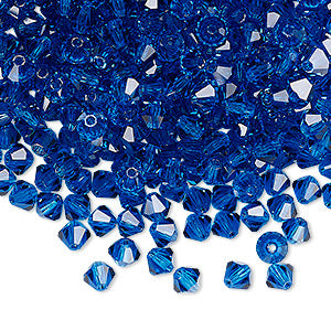 PRECIOSA 4mm Bicones - Capri Blue - 144 pcs ( 1 gross)