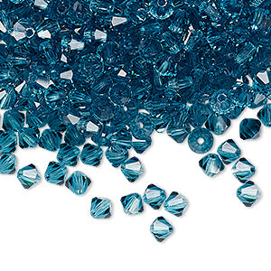 PRECIOSA 4mm Bicones - Indicolite - 144 pcs ( 1 gross)