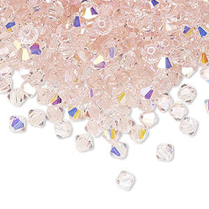PRECIOSA 4mm Bicones - Light Rose AB - 144 pcs ( 1 gross)