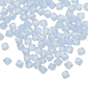 PRECIOSA 4mm Bicones - Light Sapphire Opal - 144 pcs ( 1 gross)