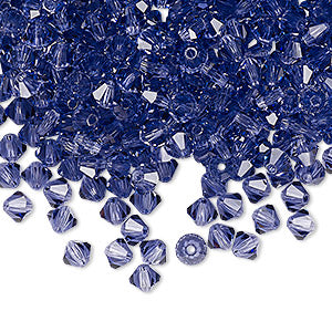 PRECIOSA 4mm Bicones - Tanzanite - 144 pcs ( 1 gross)
