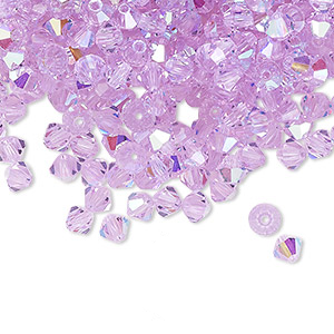 PRECIOSA 4mm Bicones - Violet AB - 144 pcs ( 1 gross)
