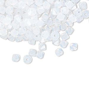 PRECIOSA 4mm Bicones - White Opal - 144 pcs ( 1 gross)