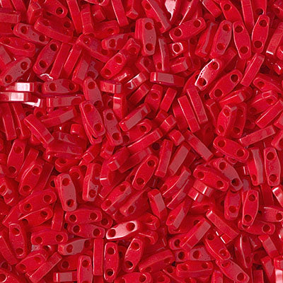 MIYUKI Quarter Tila Bead - QTL 408 - Opaque Red - 10 gms