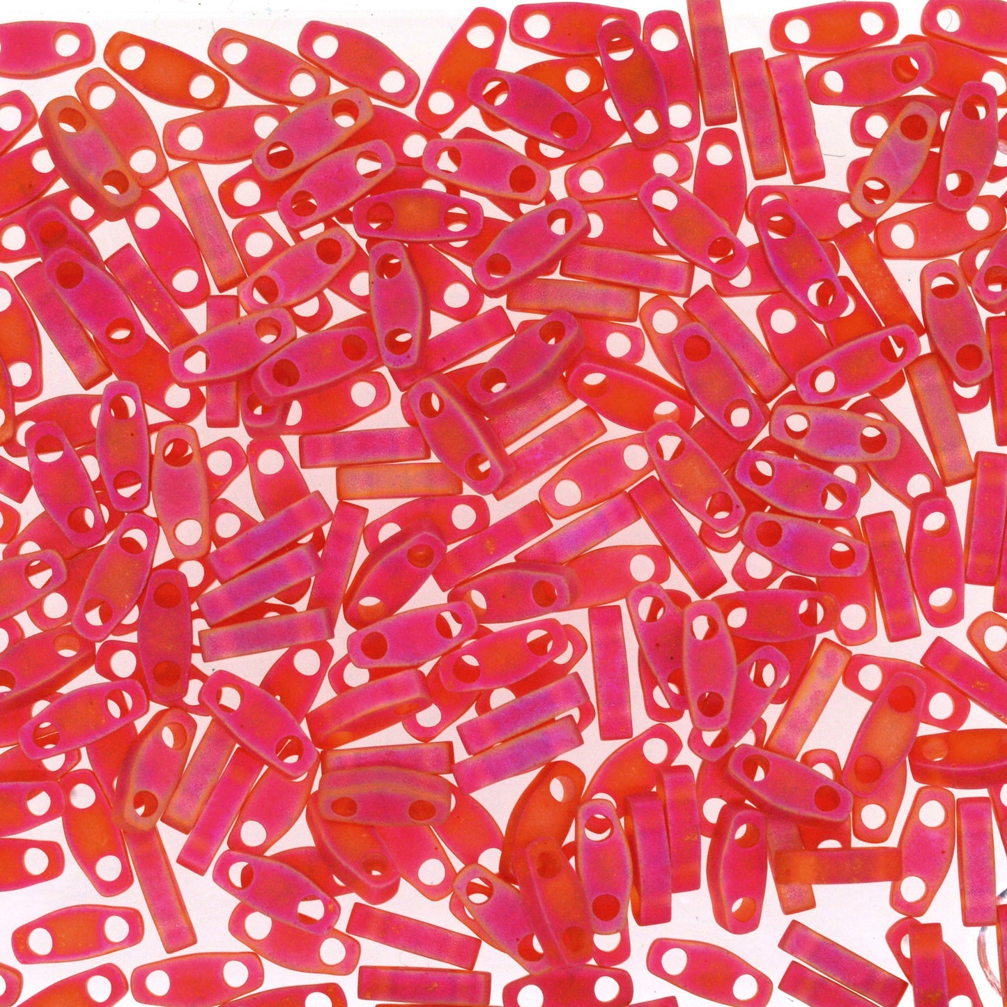 MIYUKI Quarter Tila Bead - QTL 140FR - Matte Transparent Light Red AB - 10 gms