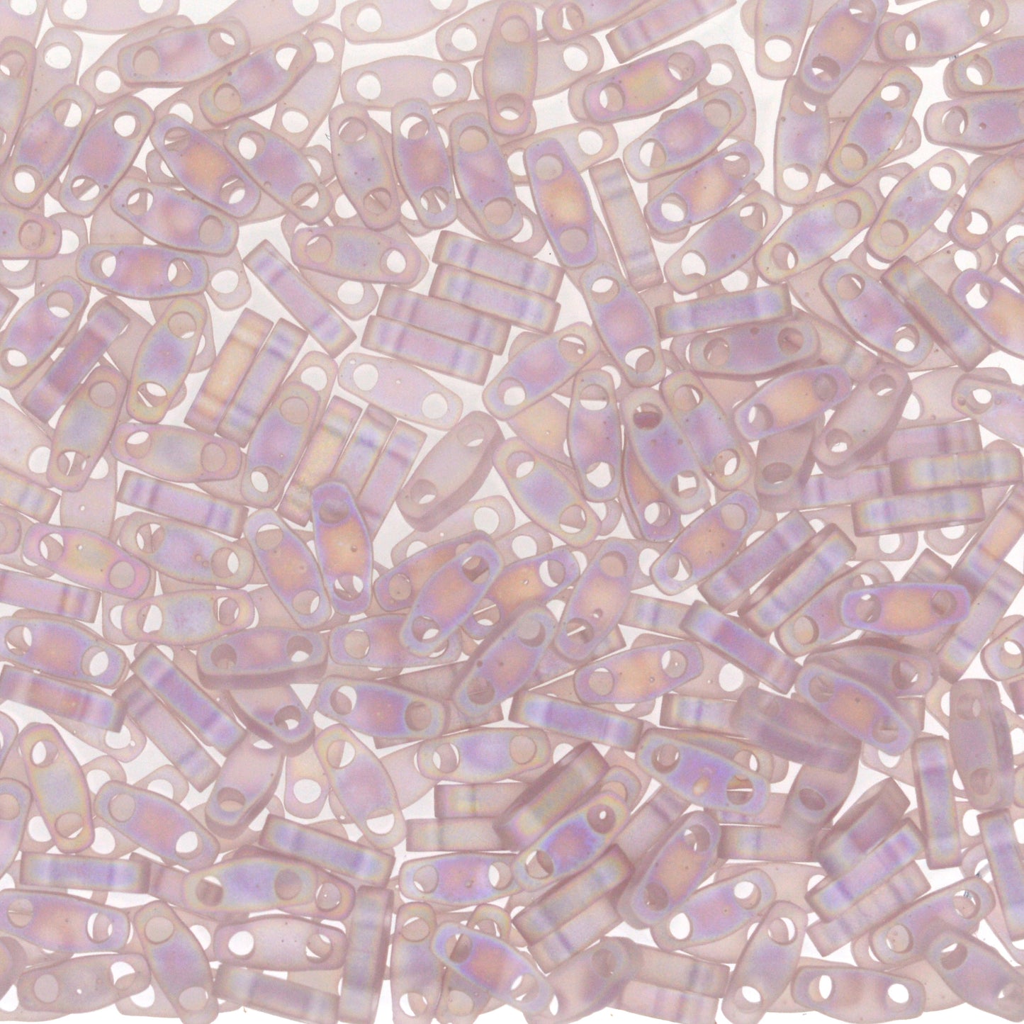 MIYUKI Quarter Tila Bead - QTL 142FR - Matte Transparent Smoky Amethyst AB - 10 gms